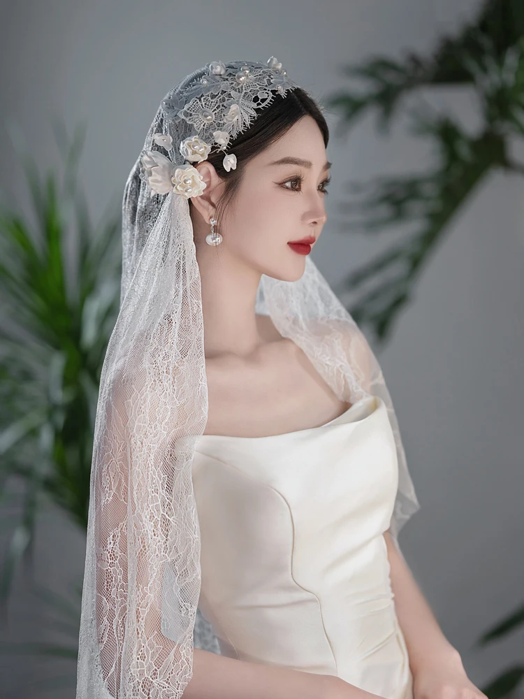 Headwear Long Lace Veils