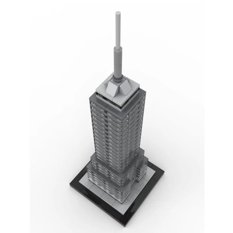 

Custom MOC Building Blocks Toy Skyscraper Series Latin America Tower 1:800 scale model 296pcs Creative assembled toy holiday gif