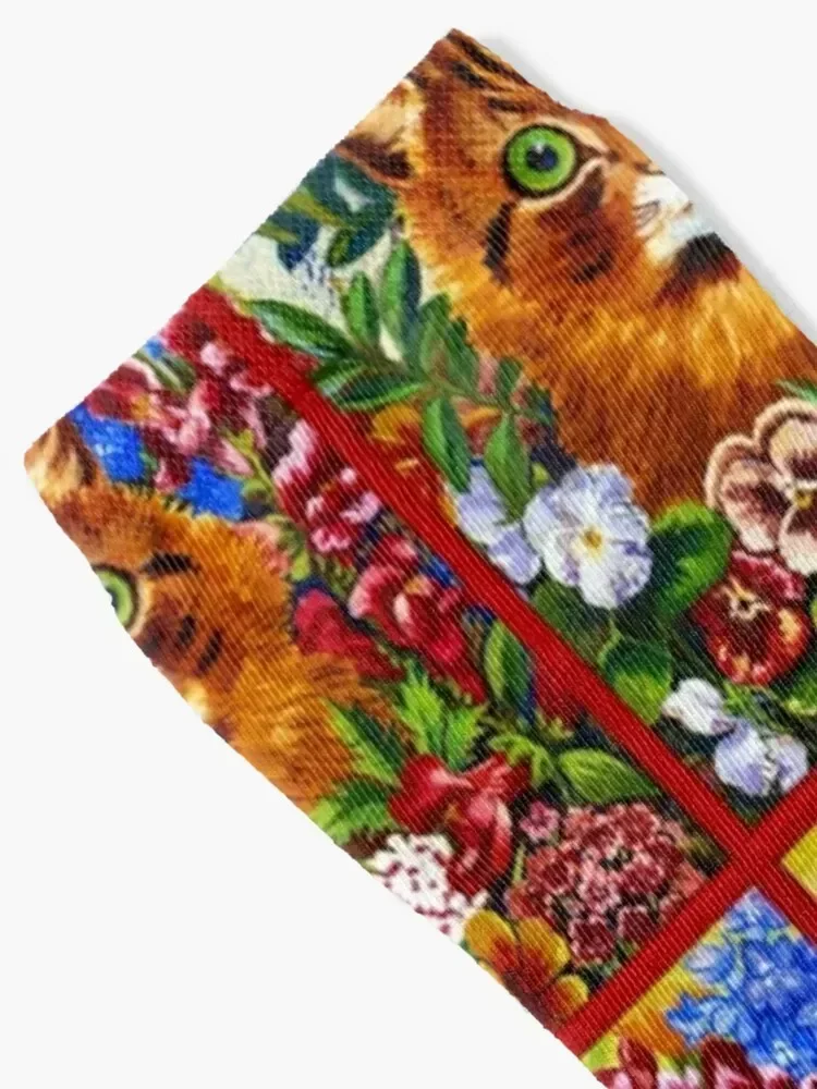 Cat in garden by Louis Wain Socks christmas gifts ankle Lots compression Socks Male Women's