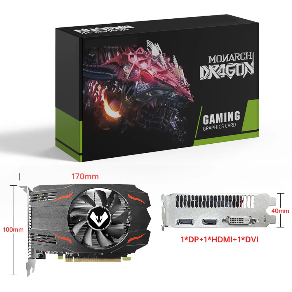 SOYO كامل جديد AMD GPU Radeon RX 550 4G GPU GDDR5 14nm الكمبيوتر ألعاب الفيديو HDMI-متوافق DP DVI 128Bit بطاقة الرسومات