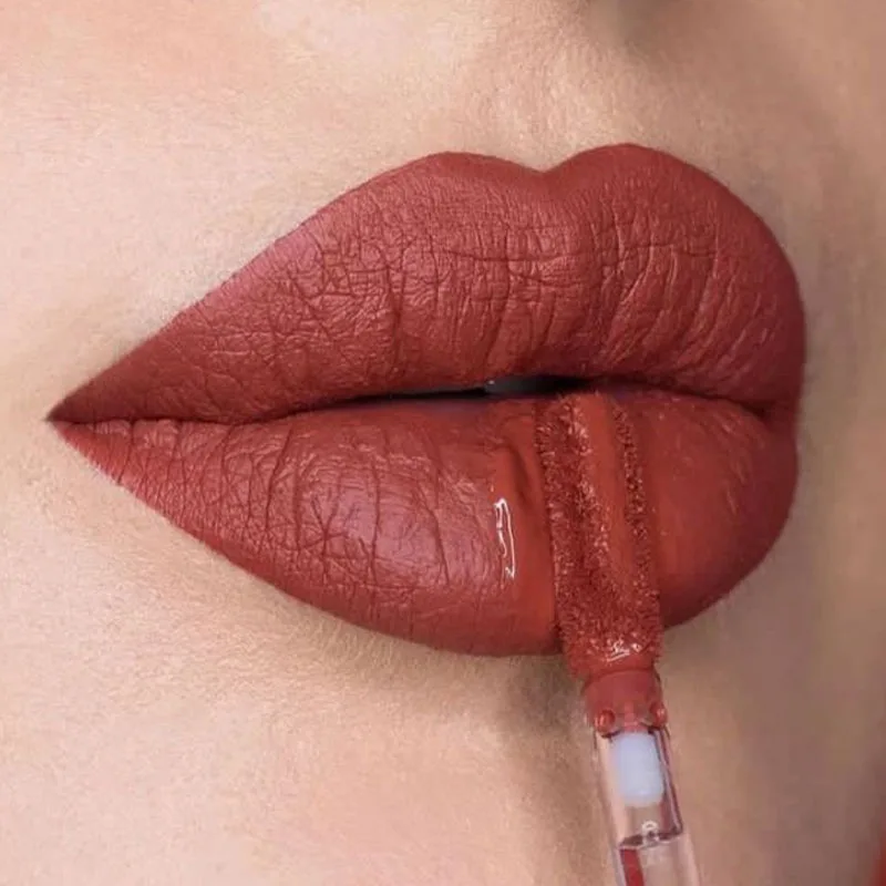 Matte Nude Lip Gloss 9 Colors Velvet Waterproof Long Lasting Non-stick Cup Liquid Lipstick Pigment Sexy Lip Makeup Cosmetics