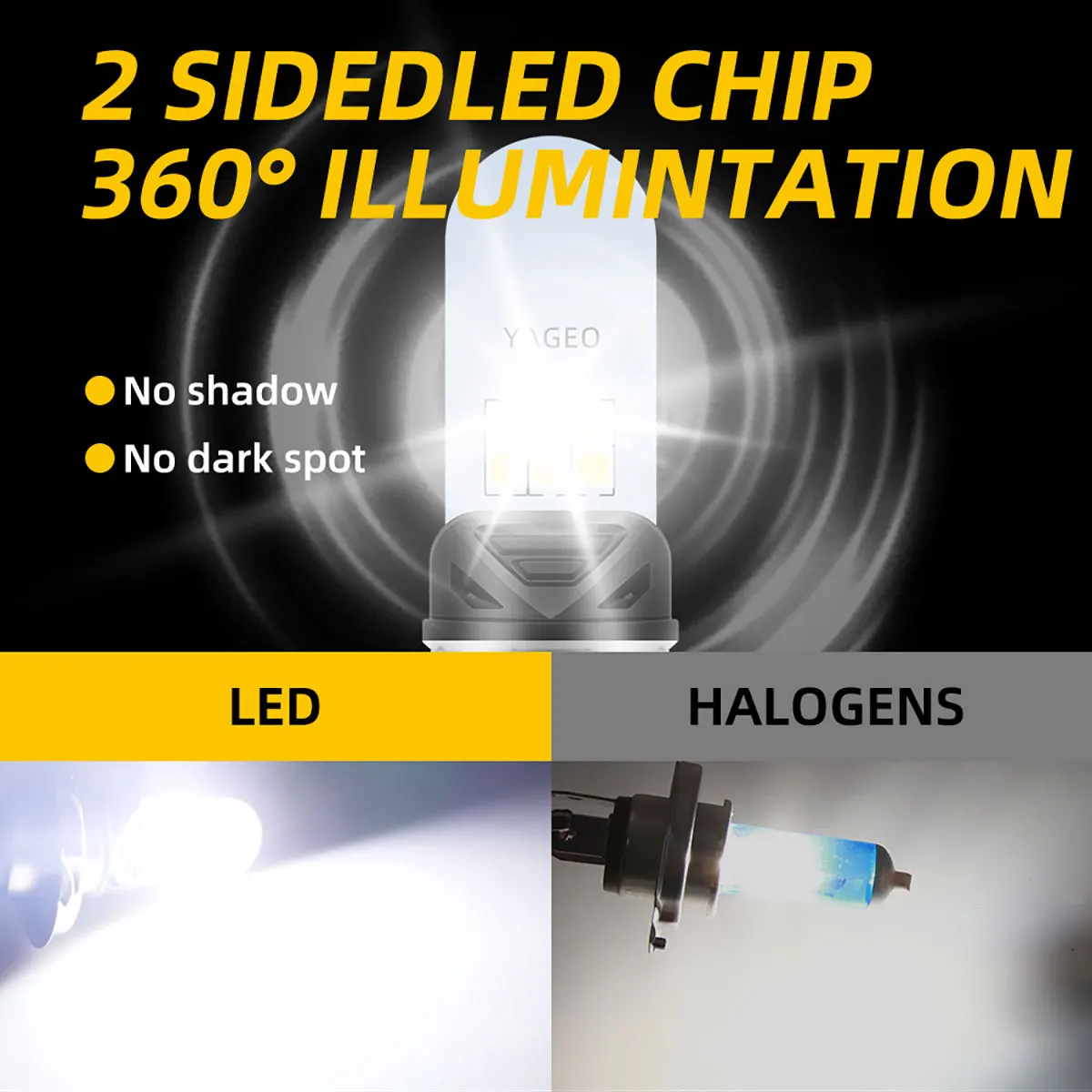KEVANLY H4 LED Motorcycle H6 LED P15D H6M BA20D Motorcycle Headlight White Bulbs High Low Beam Lamp Motorbike Lamp Scooter 12V