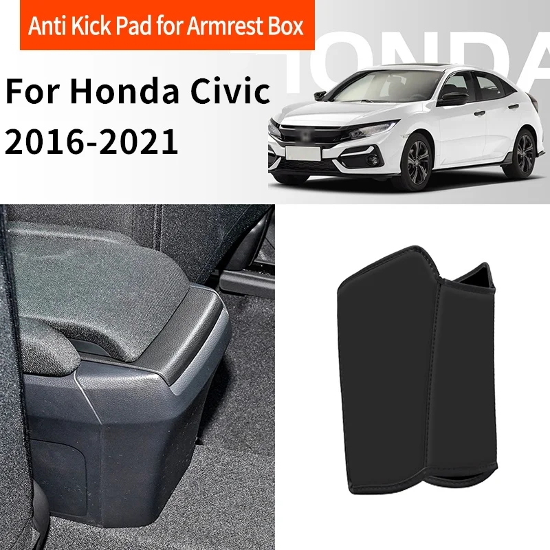 Для Honda Civic MK10 2016 2017 2018 2019-2021 подлокотник, противоударный коврик, задняя защита от ударов, декоративная крышка, аксессуары