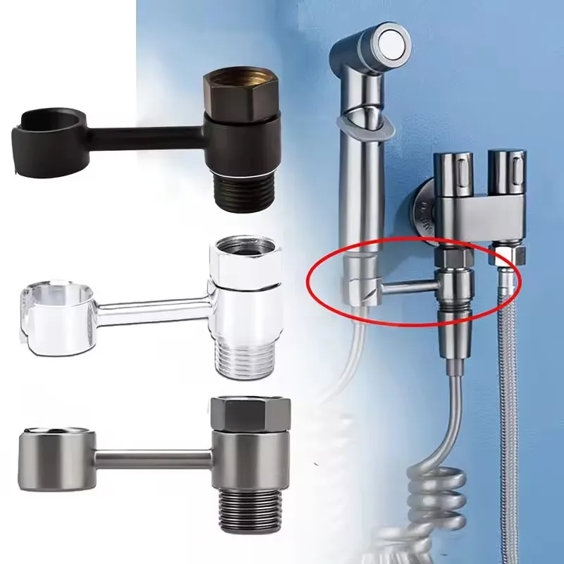

1PC Handheld Shower Head Holder 360 Degrees Rotatable Spray Gun Bracket Toilet Bidet Sprayer Base Support Bathroom Accessories