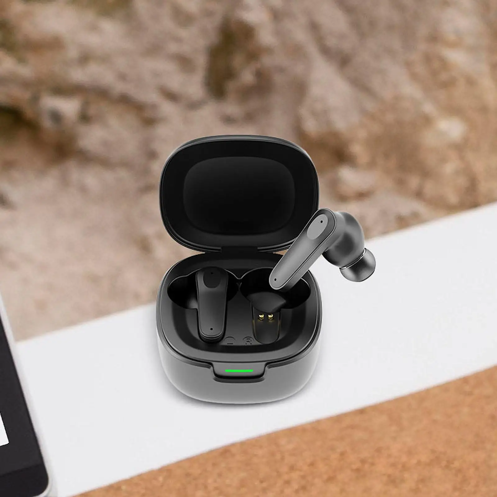Language Translating Earbuds with Charging Case Lightweight BT 5.4 Earphones