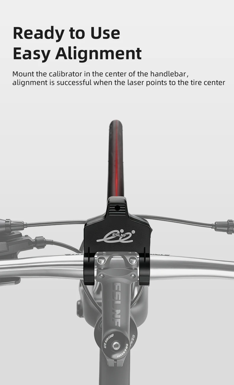 ESLNF Fahrradsattel-Kalibrator Fahrradwerkzeug Fahrradlenker-Ausrichter Sitzmittelpunkt-Einsteller Messwerkzeug Ausrichtungsanzeige-Werkzeug ﻿ – Detail 3