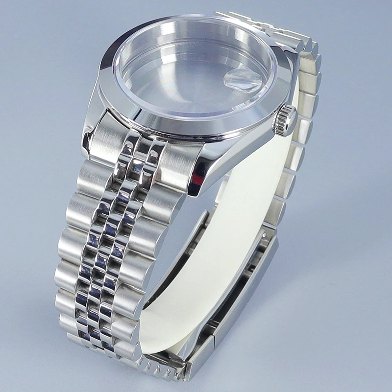36mm/39mm high-quality Watch Case Bracelet Stainless Steel Parts Sapphire For nh35 nh34 nh36 Miyota8215Movement 28.5mmDial 10atm