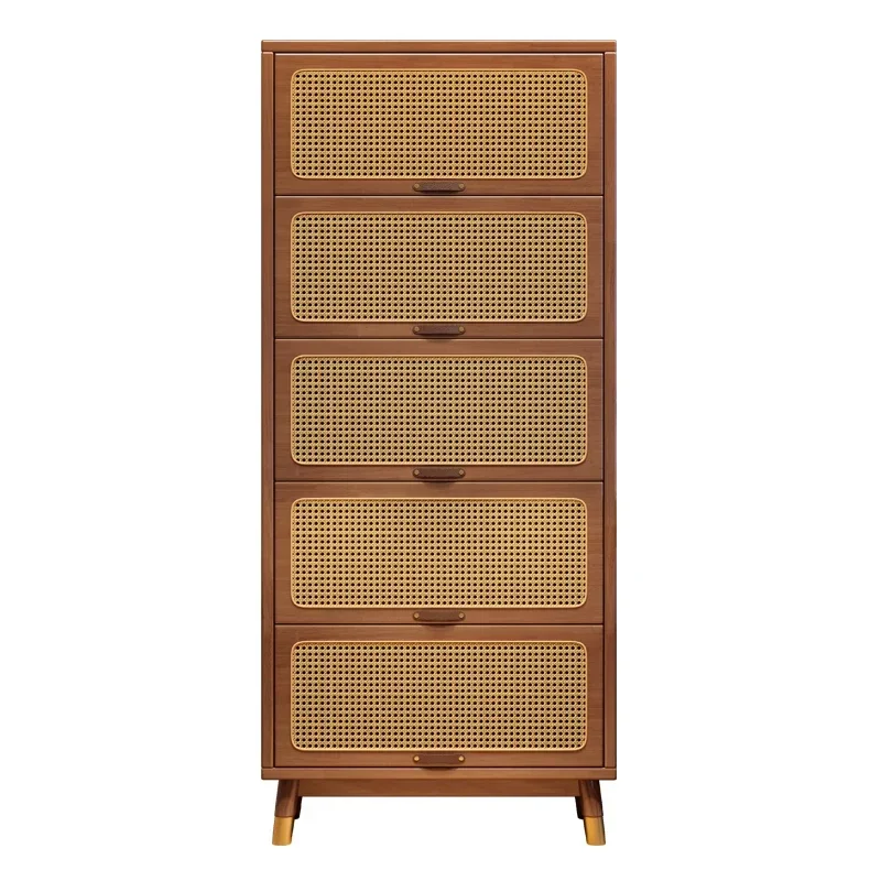 HOT TREND! Rattan Large bookshelf design Living Room book shelf Library Storage cabinet Solid Book Shelvese Book Shelf Bookcase