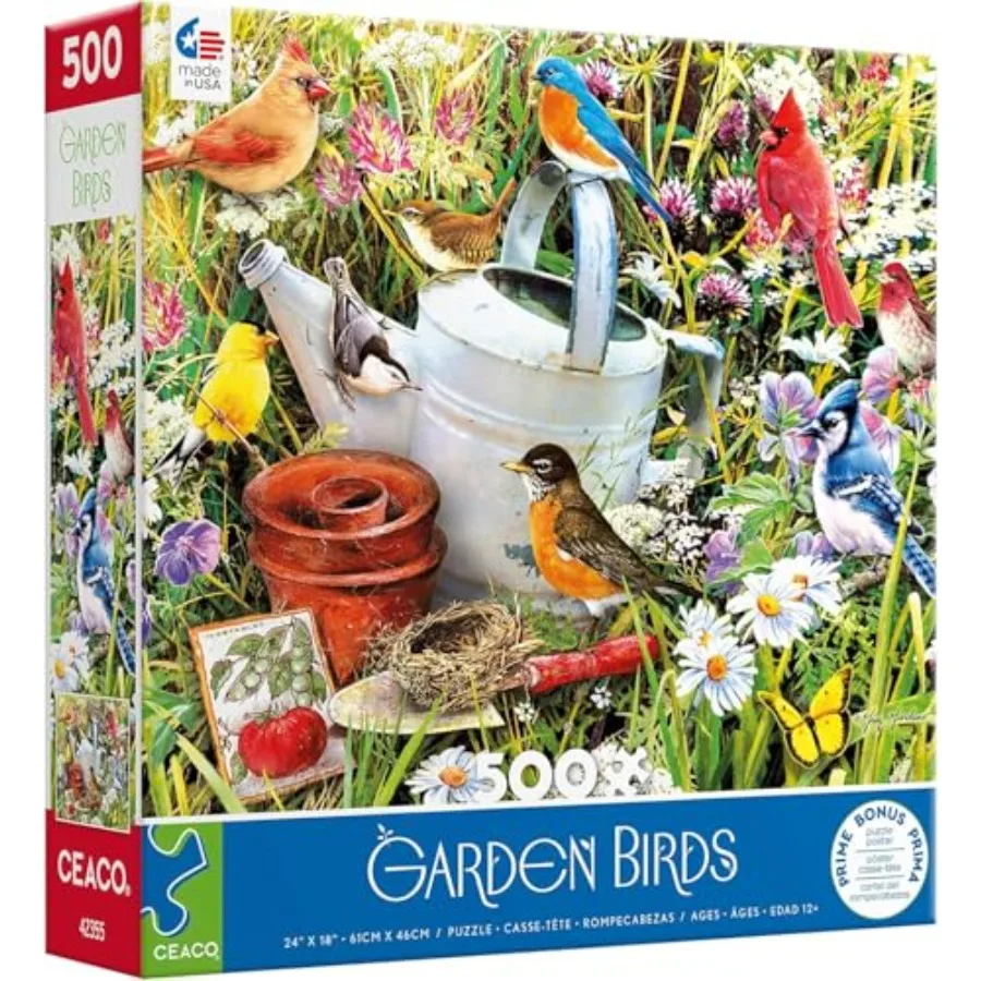 

Птицы сада - пазл из 500 деталей