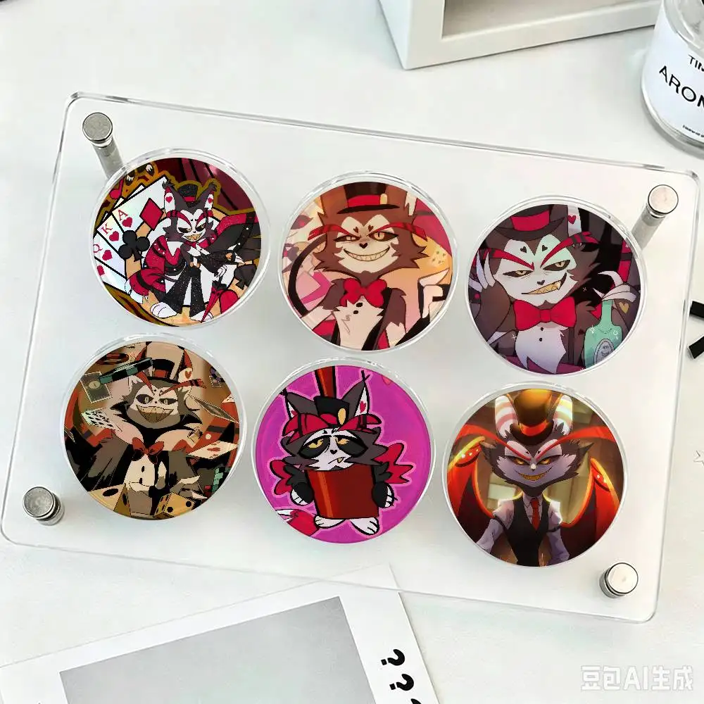 Anime Bartender Cat Husk  Button Pins Cute Manhwa Coin Brooch DIY Backpack Clothing Decor Badge Jewelry Accessories Gifts