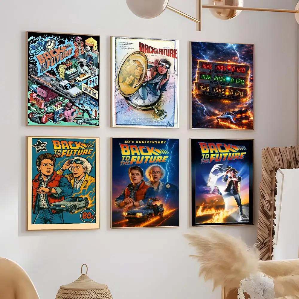 SciFi Movie B-Back To The Future Poster Contemporary Home Wall Ornaments & Stylish Indoor Accents