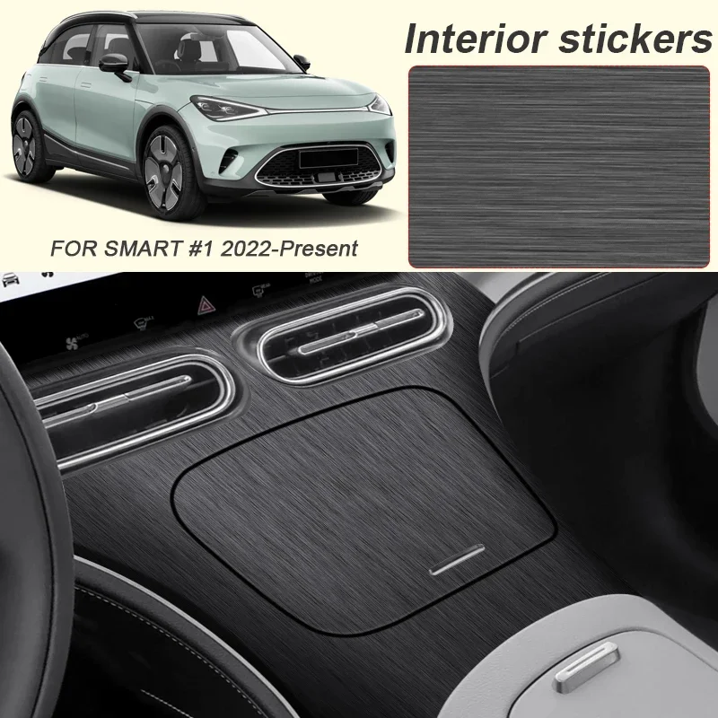 For SMART #1 2022-Present LHD Car Carbon Interior Sticker Lifting Window Panel Decal Gear Inner Door Protective Film Accessory
