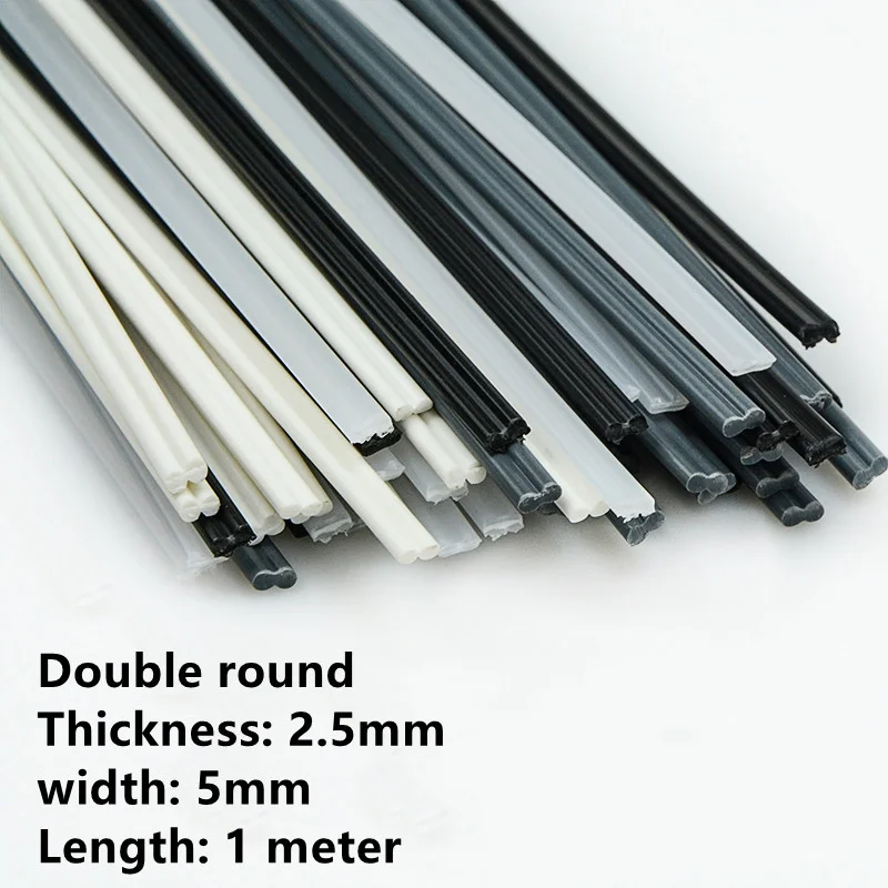 2 Meters Plastic Welding Rods Black/White ABS/PP/PE/PVC Welding Sticks for Car Bumper Repair Tools Hot Air Welder Machine Gun