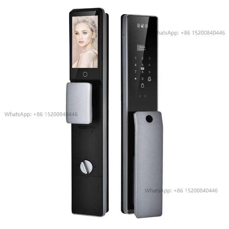 Manufacturer's WiFi Access Smart Lock 3D Face Palm Vein Recognition Real-Time Monitoring Remote Unlock Aluminum Alloy Cloud
