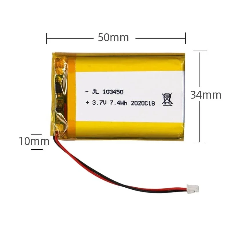 Bateria litowo-polimerowa 3.7V 103665 124065 103450 102050 102535 103565 dla zabawek Bluetooth cyfrowe elektroniczne urządzenia