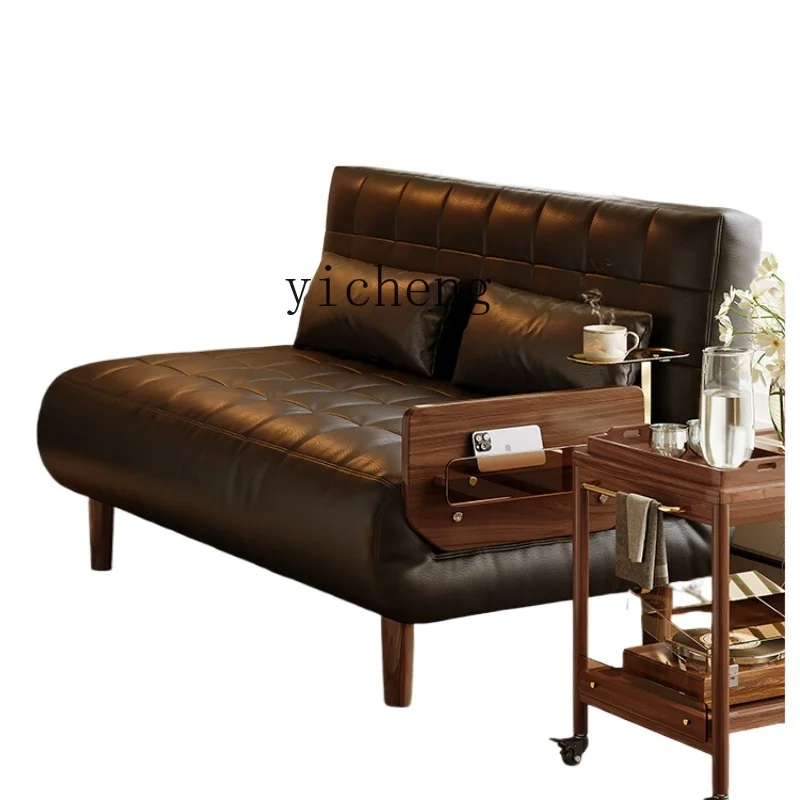 

ZK Sofa Bed Sheet Can Sleep Couch Balcony Retro Small Apartment Living Room Foldable Dual-Use Chair