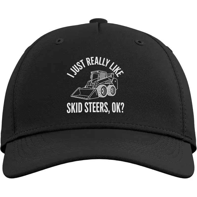 Best Skid Steer Art For Men Women Skid Steer Loader Operator Adjustable Baseball Hat