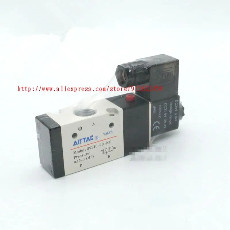 

1PCS New Original 2 Position 3 Way Solenoid Valves 3V310-10-NC-A/B/C/E/F DC12V DC24V AC110V AC220V AC24V