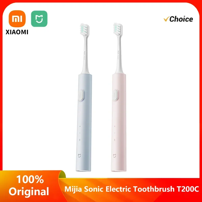 

Новая звуковая электрическая зубная щетка XIAOMI Mijia T200 T200C, отбеливание зубов, ультразвуковые вибрирующие умные зубные щетки, IPX7, водонепроницаемые