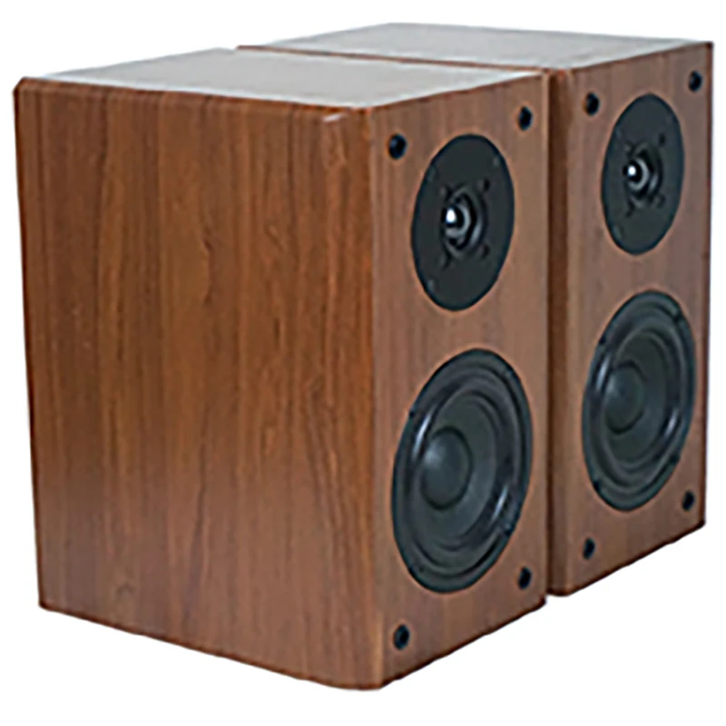 5.5 Inch Bookshelf Speaker Two-Way HiFi Passive Speaker Fever Wooden Speaker 4Ω Surround Home Theater Speaker Sound Box