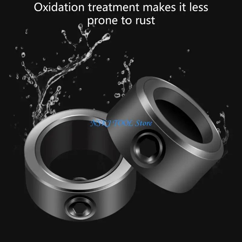 

L8RC 8Pcs Drill Bit Stop Collar Split Rings for Precise Hole Depth In Woodworking