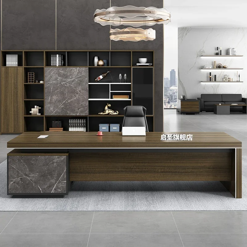 

Modern Computer Office Desks Manager Luxury Minimalist With Drawers Office Desks Corner Simple Design Furniture Scrivanie LLOD