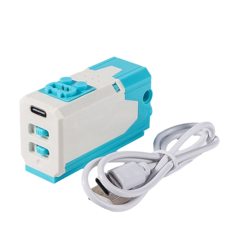 Fungsi daya Motor listrik MOC blok bangunan dapat diisi ulang Motor nirkabel 8883M 9686 MOC DIY perakitan