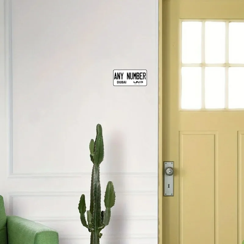 Custom Dubai 003 License Plate,Vehicle Decor,Xmas/Halloween Gift,Decoration Only