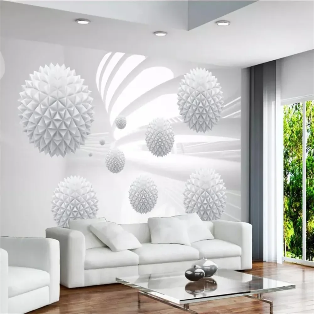 Custom Ball geometric space Photo Wallpaper 3D Murals background TV Backdrop Wall Decor 3D mural Wall Paper home decoration