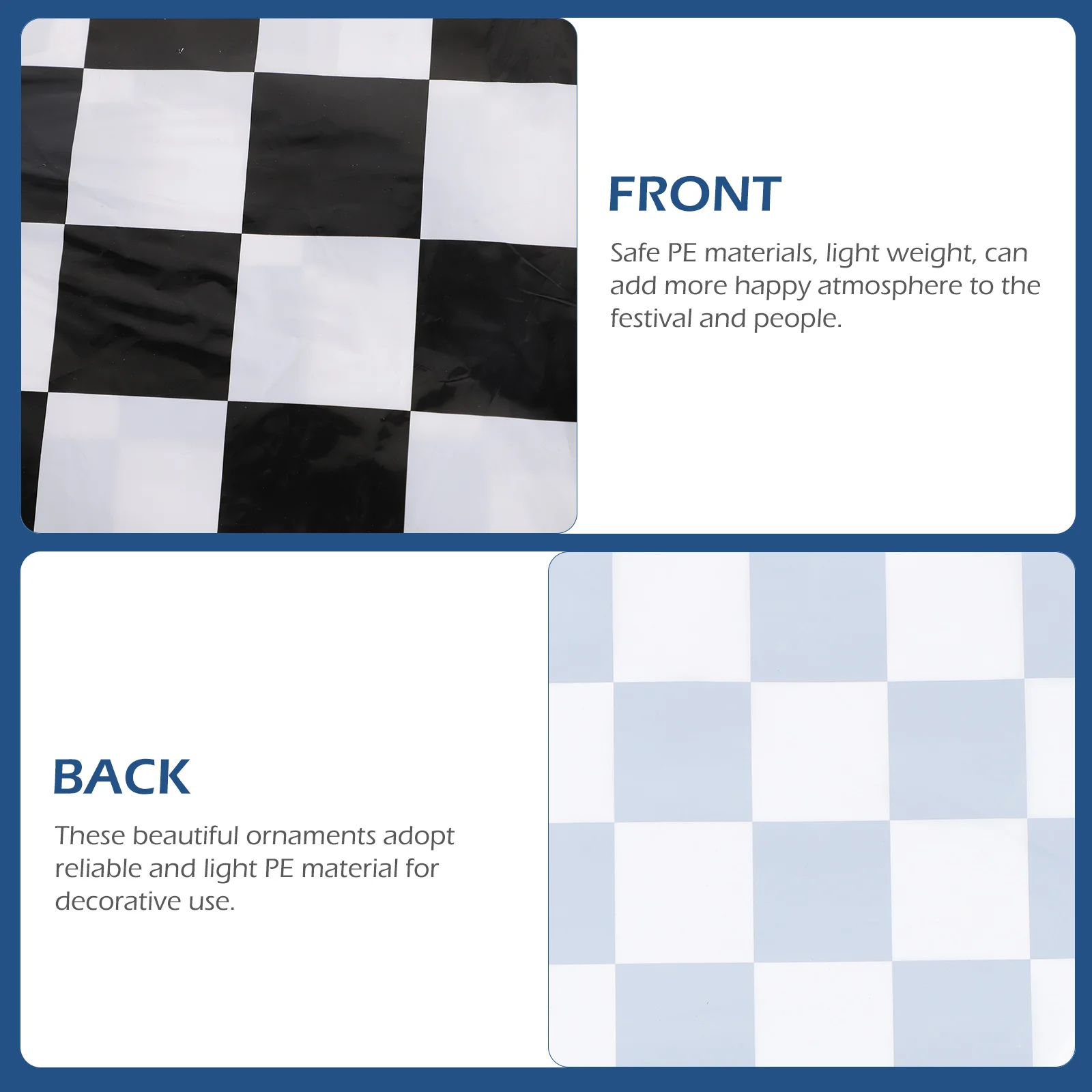 

30 Meter Checkered Flag Banner Racing Party Decorations Race Car Birthday Supplies Indoor Outdoor Lightweight Pe