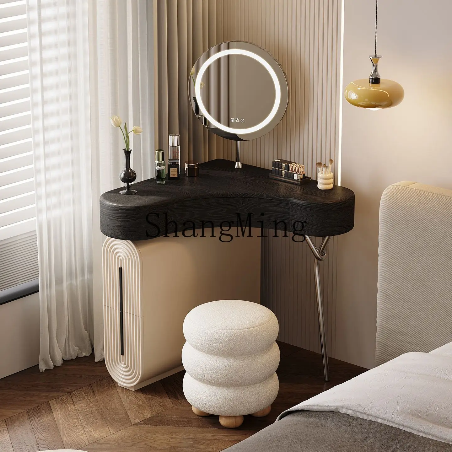 

Винтажный угловой туалетный столик SM для спальни, для небольшой квартиры, треугольный, новый