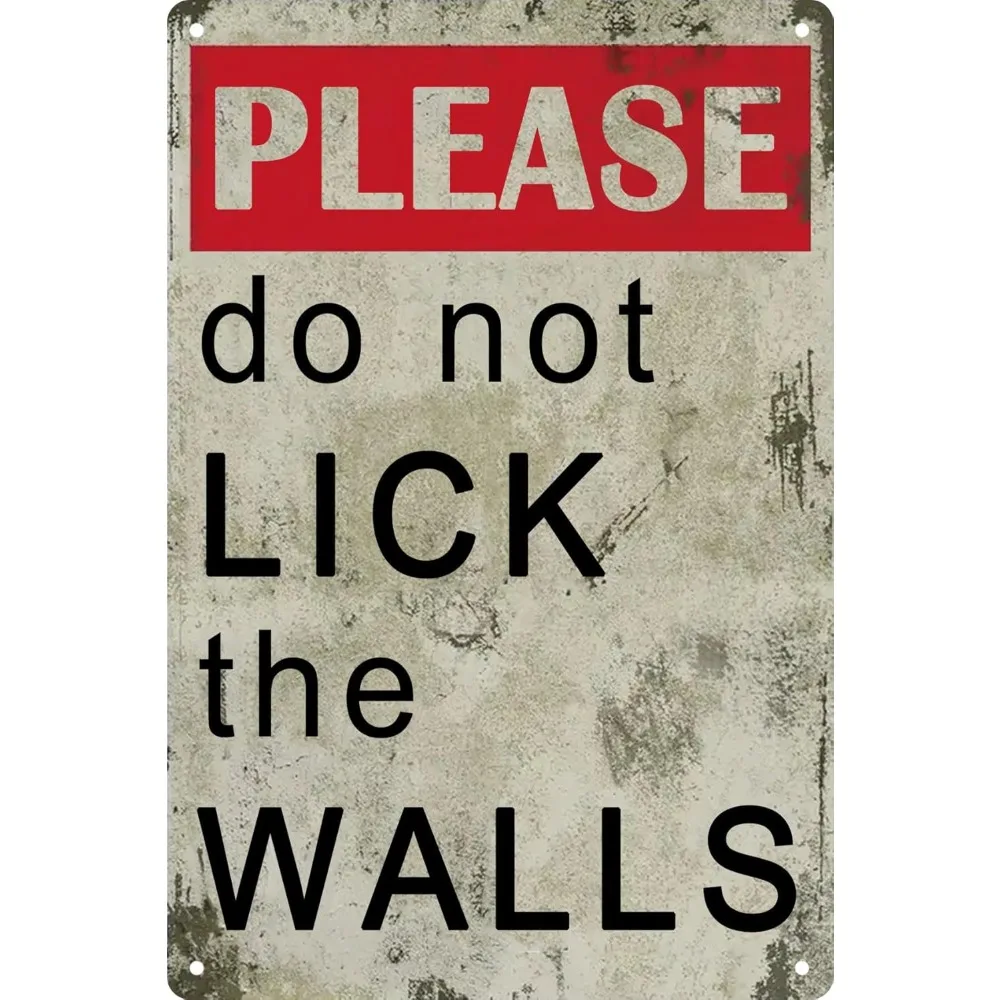 Funny Retro Metal Tin Sign - 