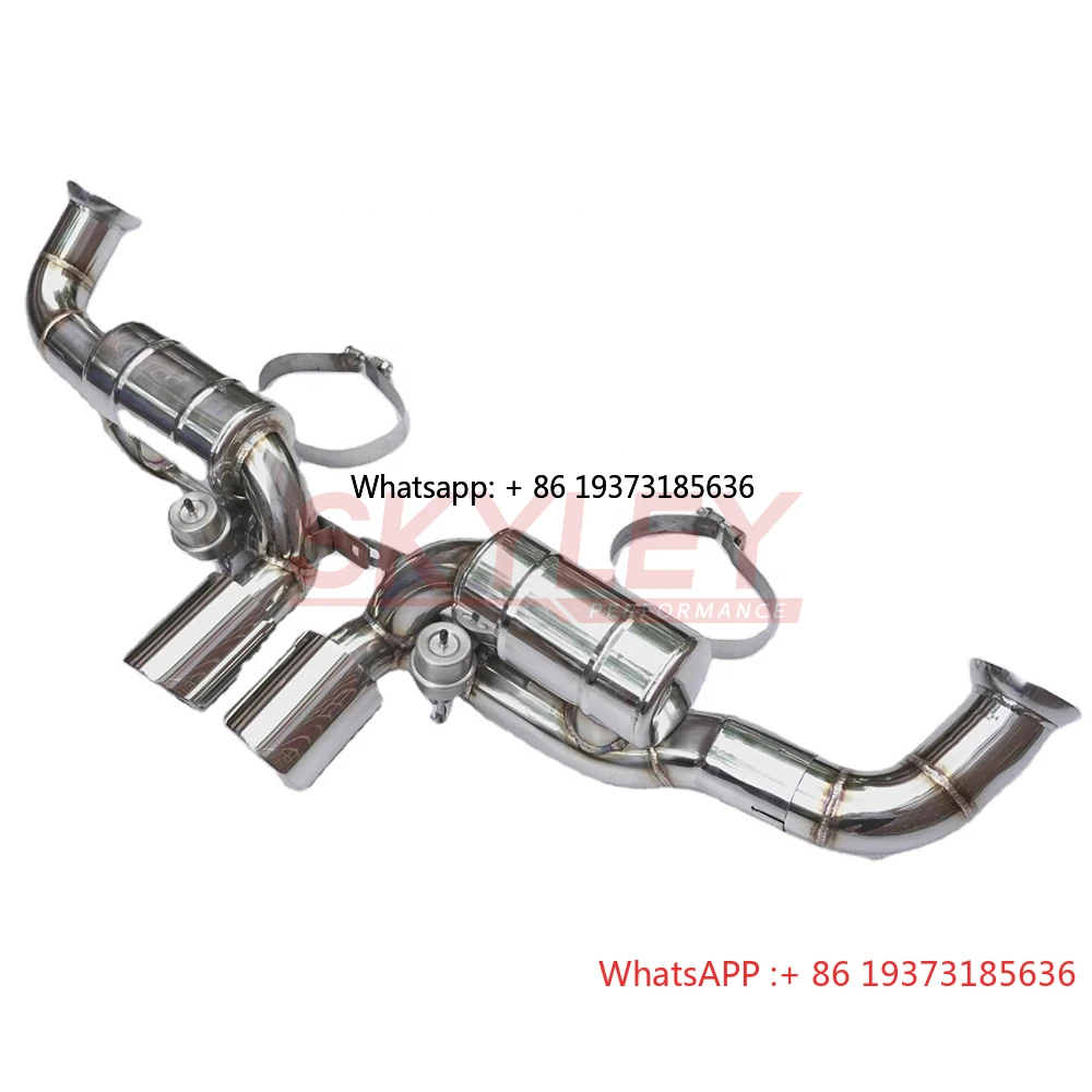 

SKYLEY Valvetronic Exhaust for Porsche 911 991 991.1 991.2 Gt3 Rs Valved Muffler Axleback Exhaust