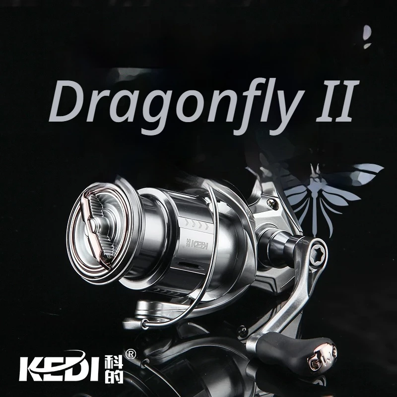 KEDI Qingting II Spinning Fishing Reel Long Casting Carbon Fiber Anti Tangle Ultralight Lure Fishing for Saltwater Freshwater