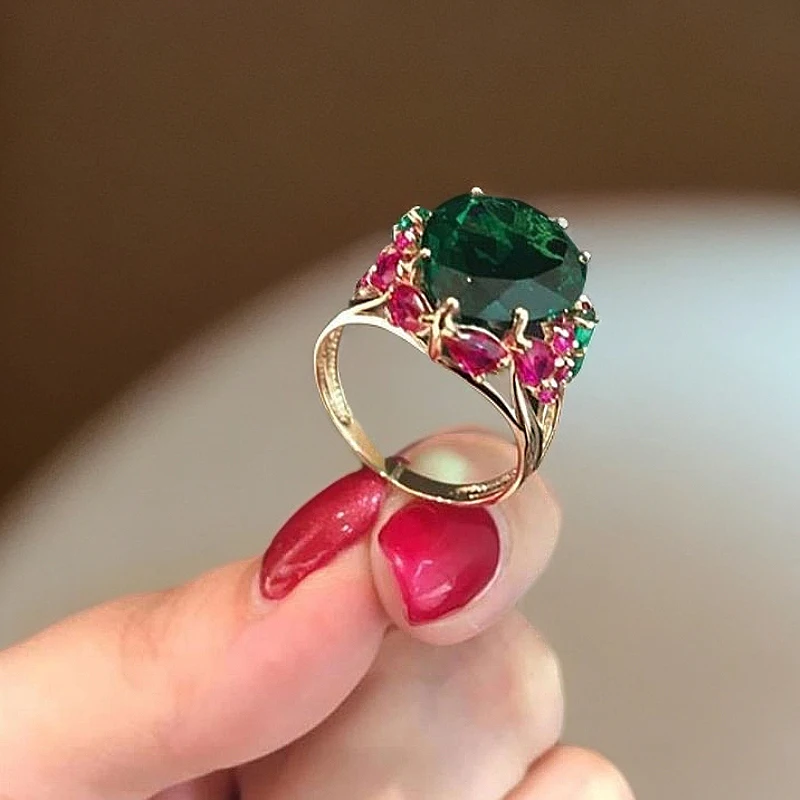 

Золотое кольцо Ele 585 для женщин: модный, матовый, индивидуальный, роскошный дизайн, сенсационный подарок в коробке, с бесплатной доставкой