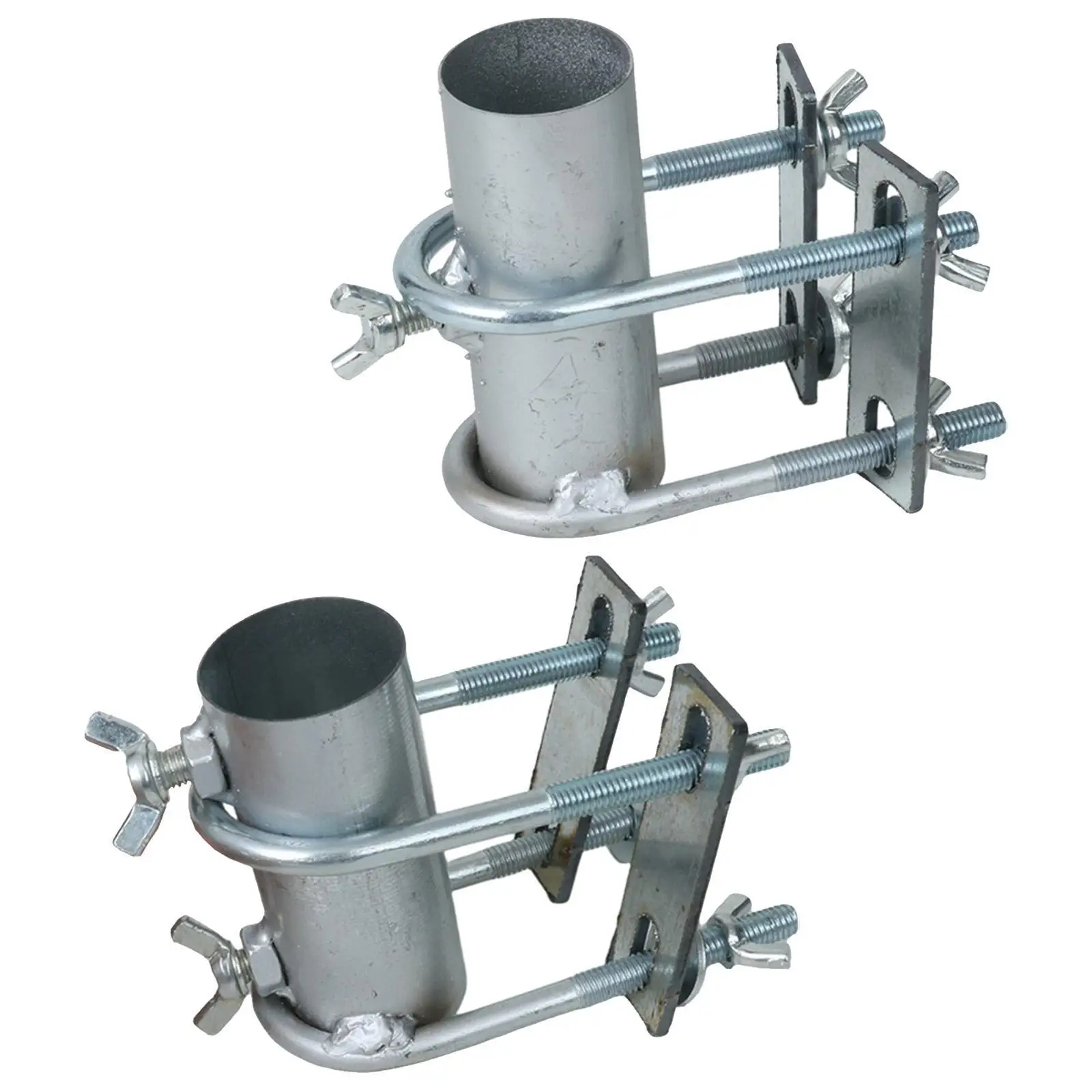 Patio Umbrella Clamp Balcony Parasol Holder for Deck Railing Landscape Fence