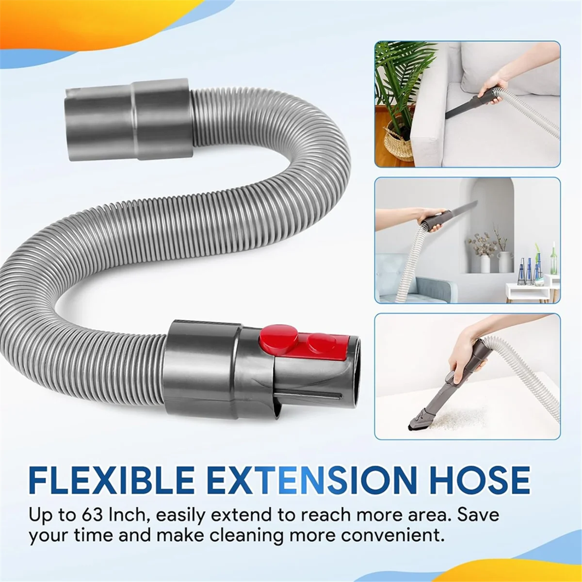 A99U Pet Grooming Kit for Dyson Vacuum V7 V8 V10 V11 V15 - Pet Dog Brush Hair Vacuum Attachment with Extension Hose & Adapter