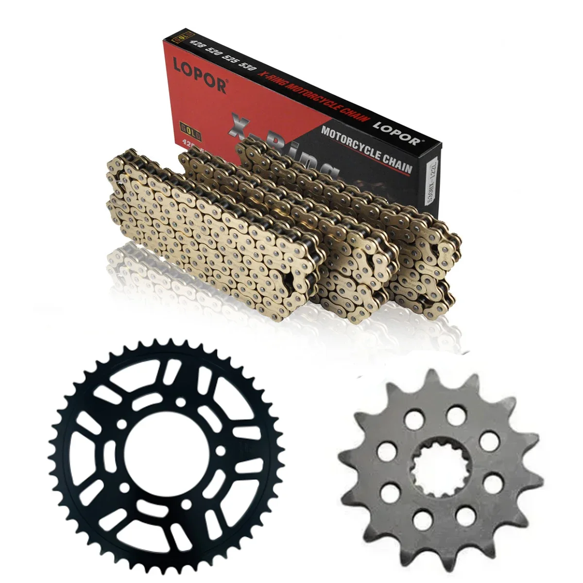 Motorcycle Front Rear Sprocket 525 Chain Set Kit For Suzuki SV650 SV650A SV650S 99-13 GSF650 Bandit GSF650SA 07-15 GSX650F 08-16