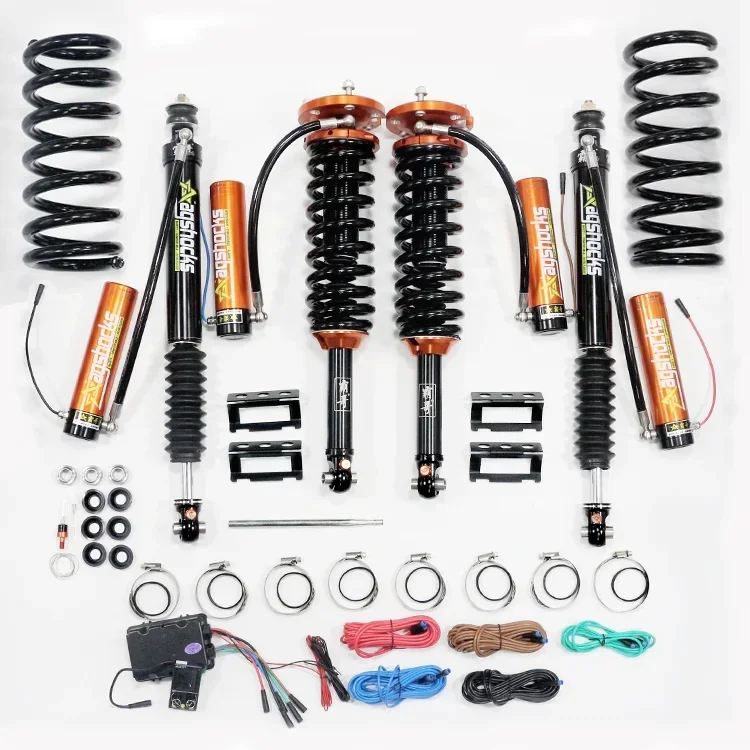 4x4 off road electrical  adjustable with front coilover shock absorber set lift kit  for pajero V73