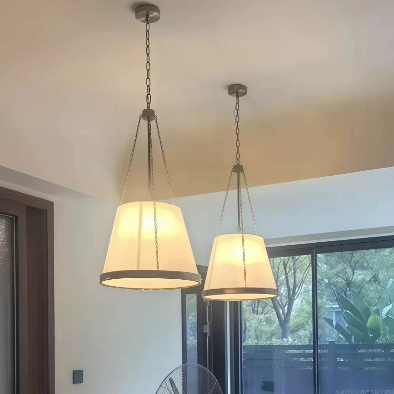 Modern American Cabinet Chandelier Transparent Lampshade Creative Studio Bar Desk Lamp Island Designer Retro Restaurant Lamp
