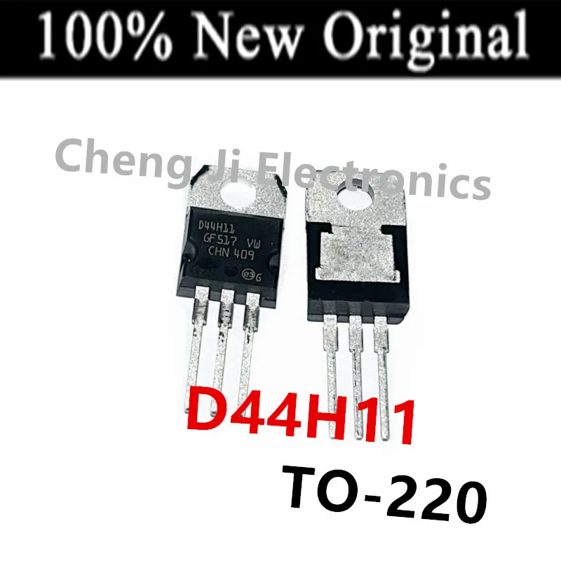 10PCS/Lot   D44H11 、D45H11   TO-220   New power bipolar transistor