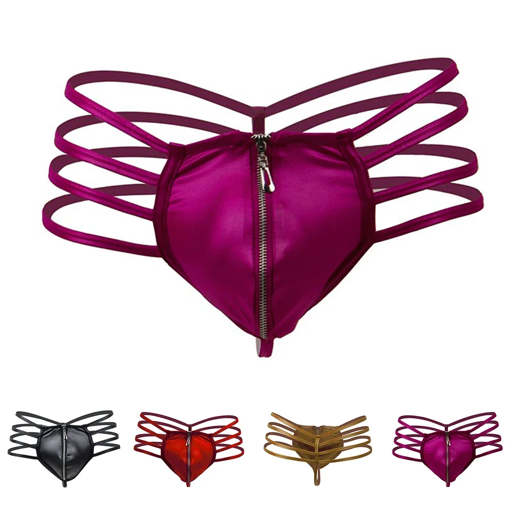 Новое мужское сексуальное эротическое нижнее белье большого размера с низкой талией, стринги из искусственной кожи, нижнее белье, клубная одежда, японские мужские стринги