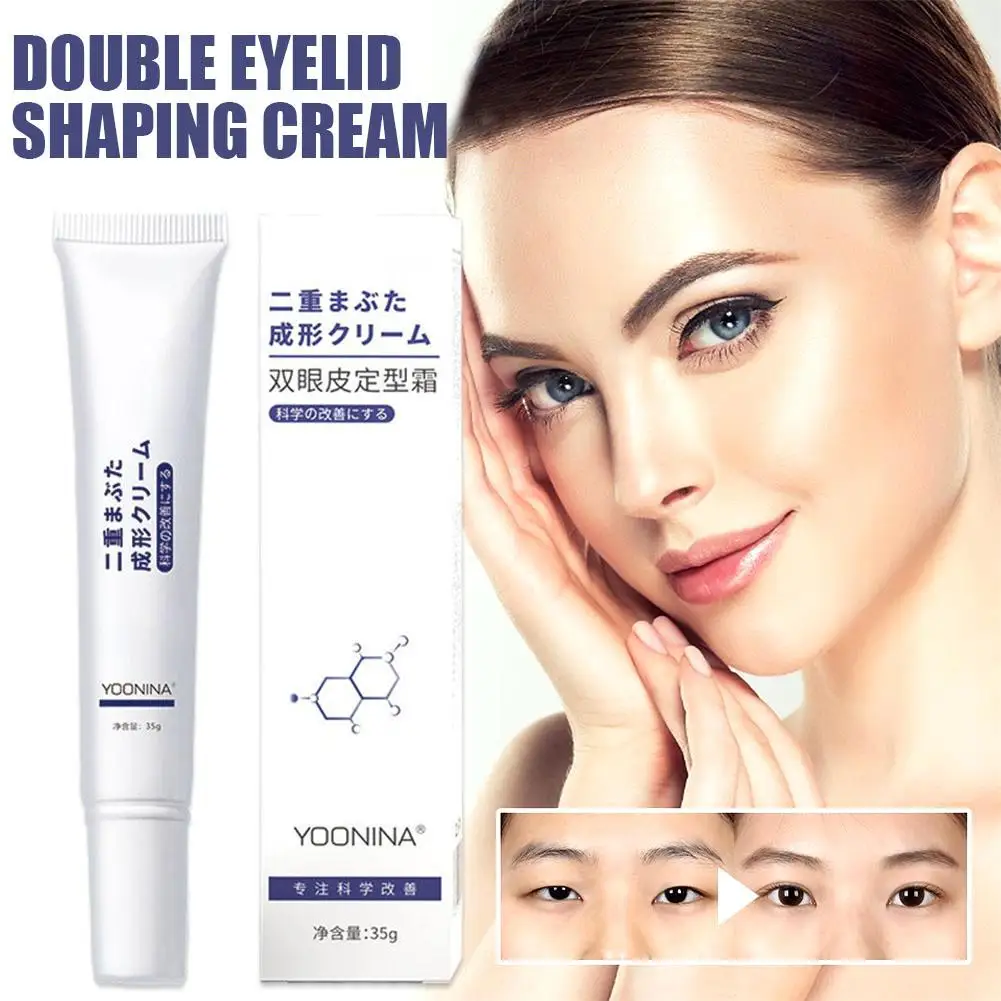 35g pálpebra dupla nenhum traço creme de modelagem invisível não-irritante sweatproof natural de longa duração pálpebras duplas creme de estilo