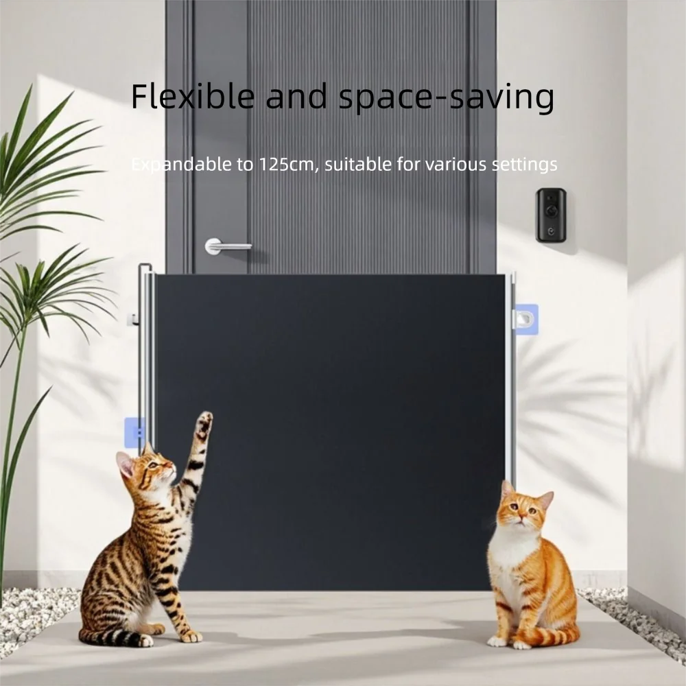 

Multifunctional Auto Retractable Pet Gate Anti-wear Elastic Pet Safety Enclosure Guard Save Space Baby Safe Guard Door