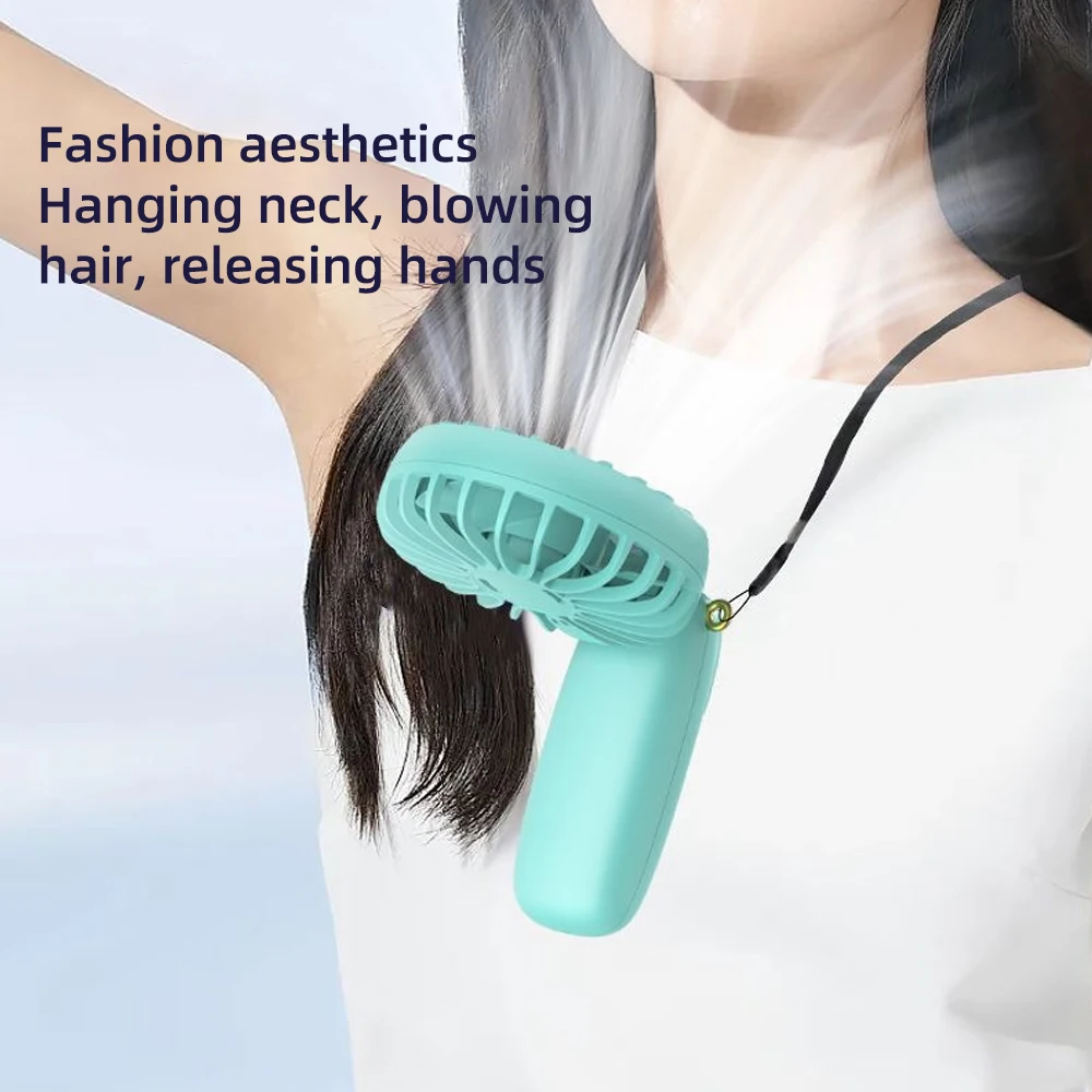 Ventilador de mano portátil multiusos recargable por USB, mesa instalada, soporte para teléfono, ventilador de mano y de cuello para el hogar/oficina/viajes