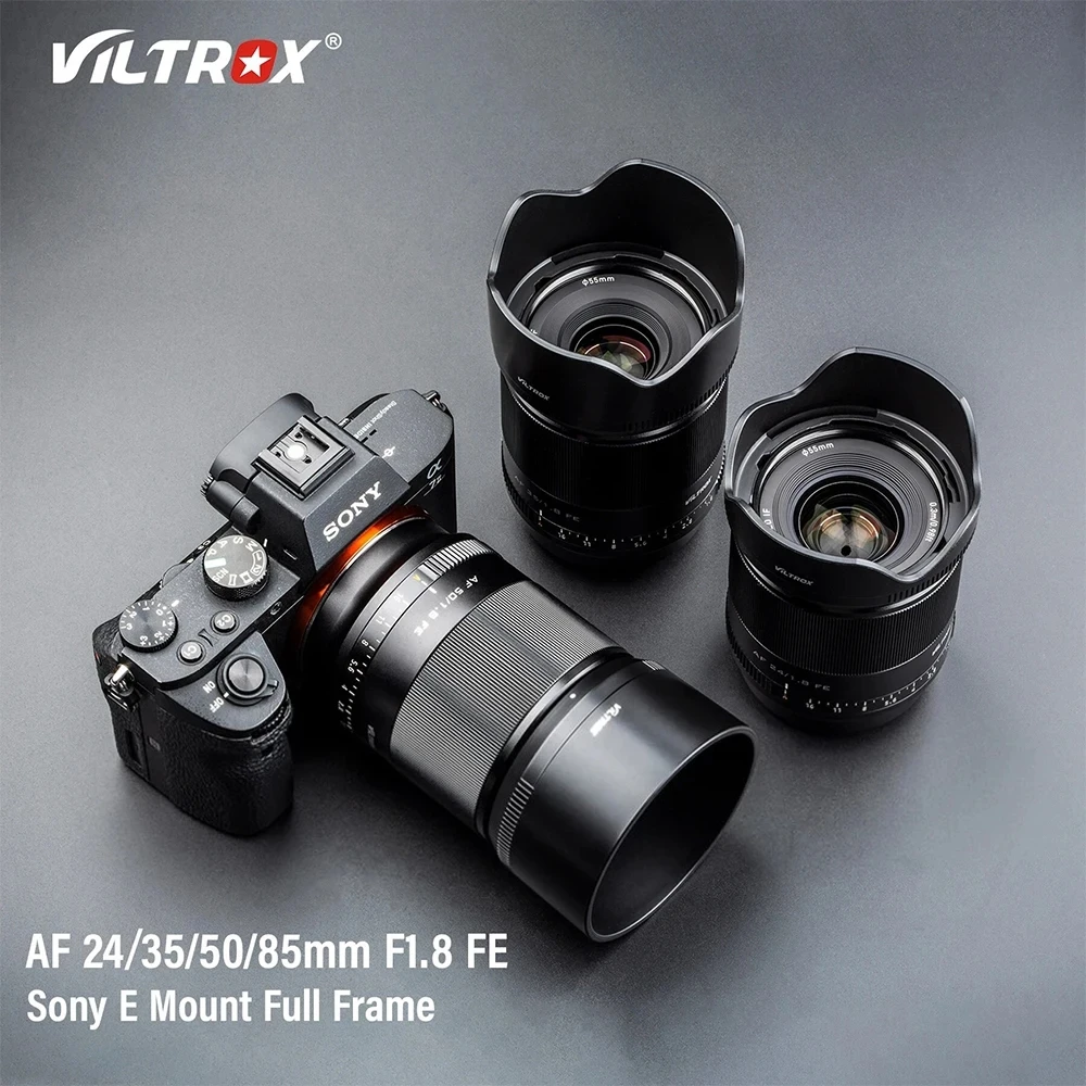 Viltrox 24Mm 35Mm 50Mm 85Mm F1.8 Sony E Camera Lens Autofocus Full Frame Prime Grote Diafragma Portret Fe Voor Sony E Mount A7