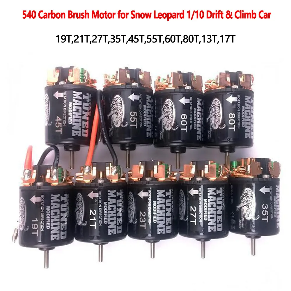 1/10 RC 540 Brushed Motor High Torque Magnetic Upgrade for Crawler Drift Monster Truck