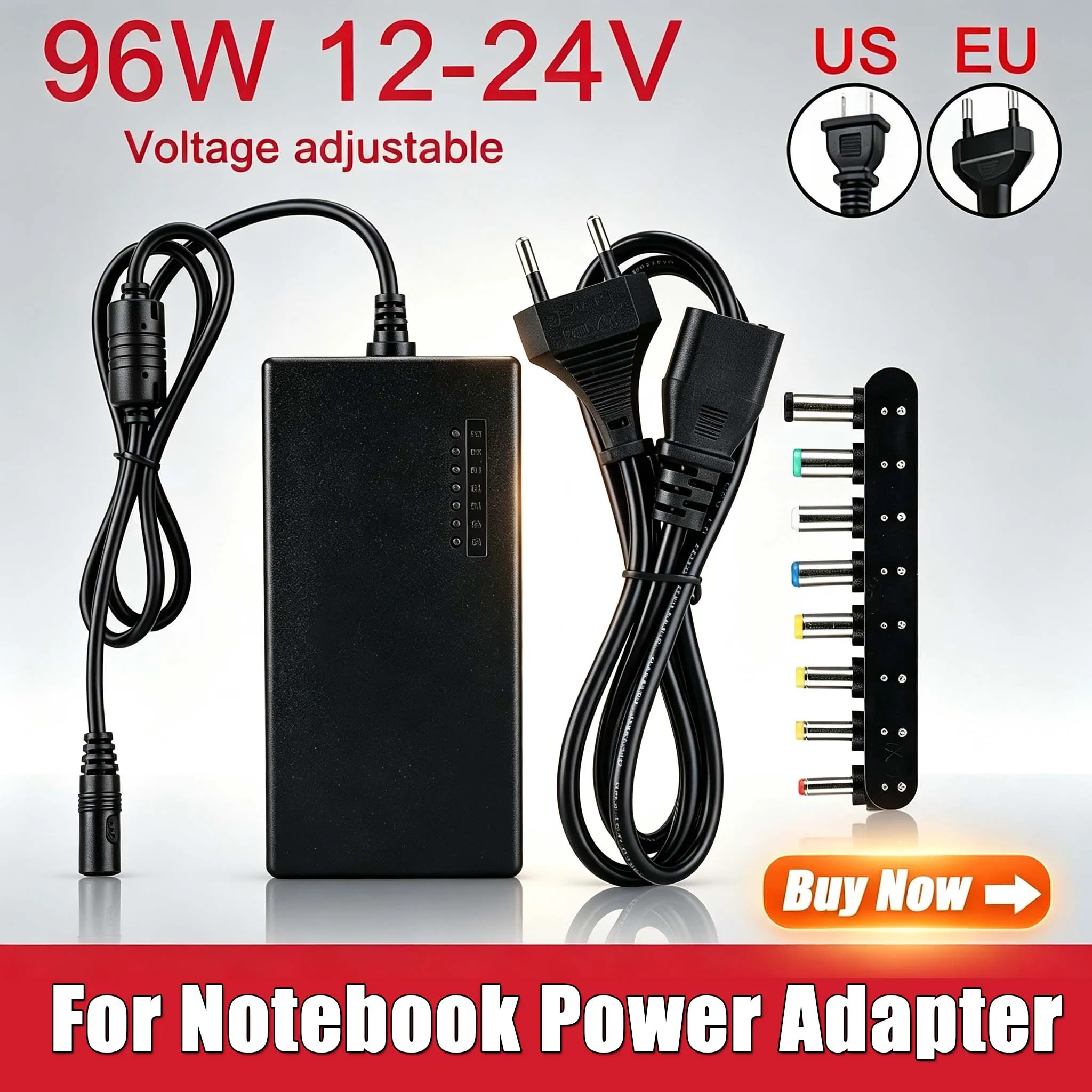 96W Universal Portable AC Laptop Power Adapter 12V 15V 16V 18V 19V 4.5A 20V 24V Charger For To ShibA Hp Asus Acer Sony Lenovo