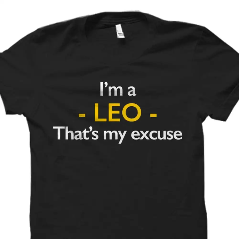 Leo T Shirt For Born In July August Birthday Star Sign Os825