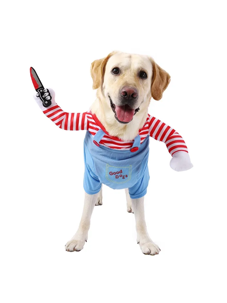 Hunde-Cosplay-Kostüm für kleine, mittelgroße und große Hunde, Katzen, Halloween-Partykleid, Outfits, niedliche Hundejacke, Labrador, Bulldogge, Haustierkleidung